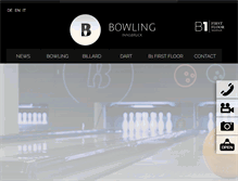 Tablet Screenshot of bowling-innsbruck.com